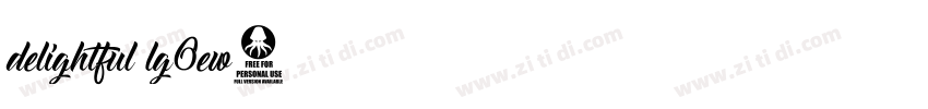 delightful lg0ew字体转换